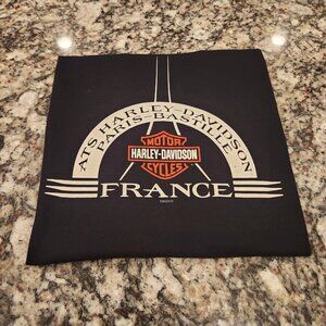 Vintage 2002 Harley Davidson ATS Paris-Bastille France Graphic T-Shirt - Size XL